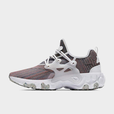 Nike Men's React Presto Flyknit Running Shoes, White/Gum Light Brown-white, 9