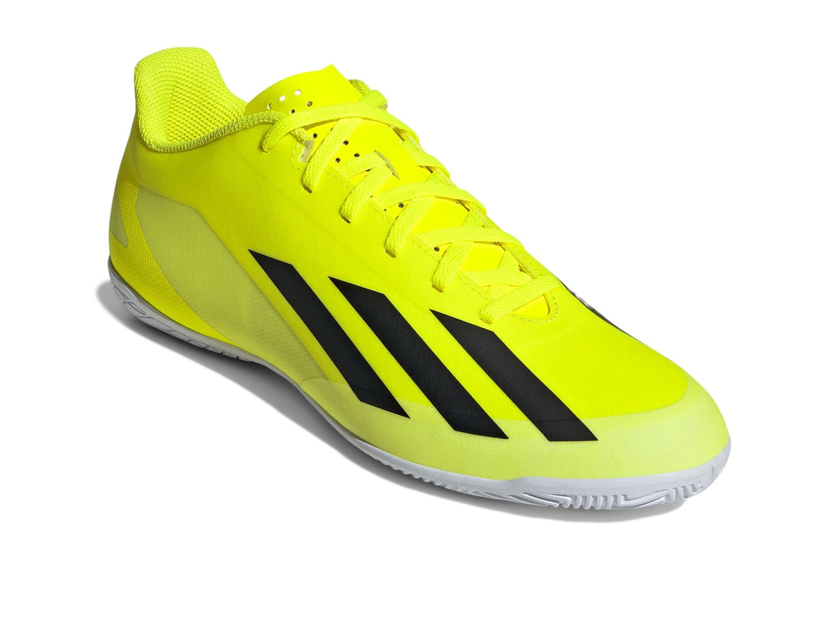 adidas X Crazyfast Club Indoor Team Solar Yellow/Black/White Men's 11, Women's 12 Medium