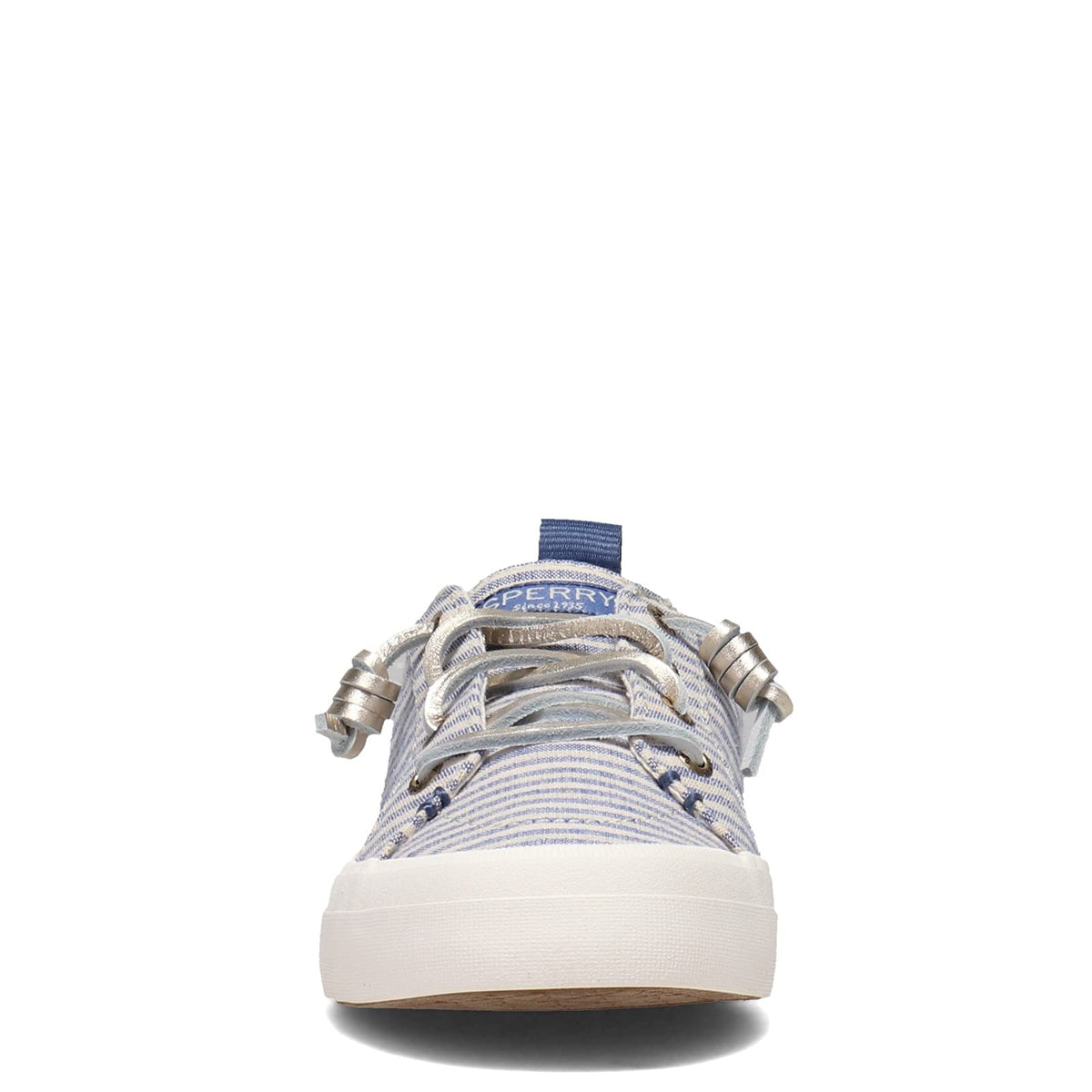 Sperry Women's Crest Vibe/Discontinued Sneaker 7 Blue/Gold