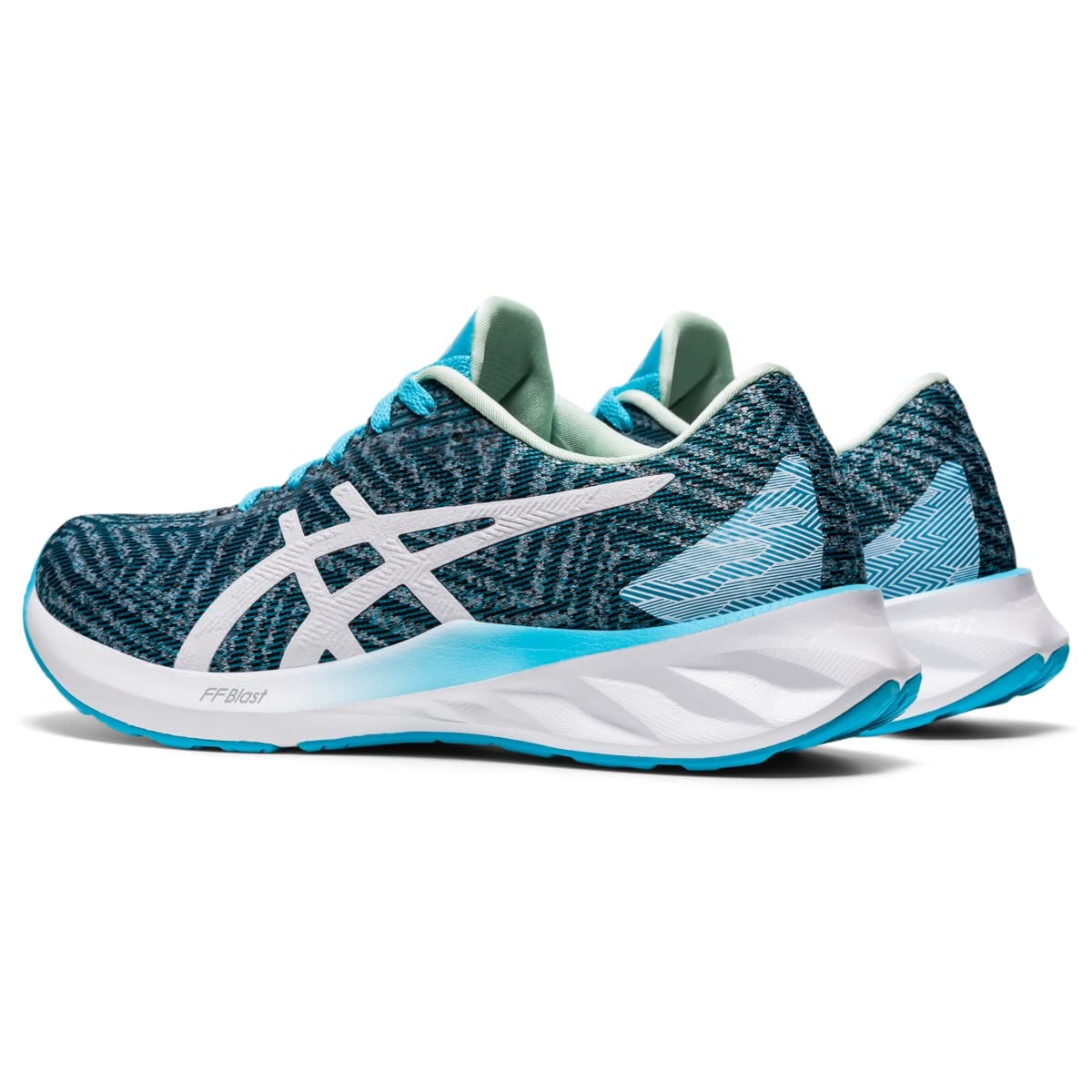 ASICS Women's Roadblast Running Shoes, 9, Aquarium/White