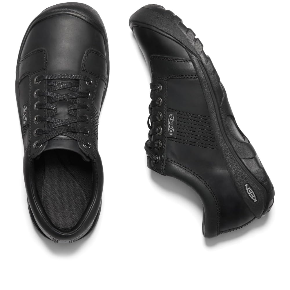 KEEN Men's Austin Low Height Leather Oxfords, Black, 9 US