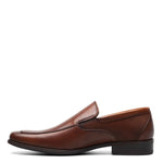 Florsheim Jackson Moc Toe Venetian Loafers for Men - Leather Upper, Squared Toe Closure, Slip-On Style, and Classy Footwear Cognac 8.5 M (D)