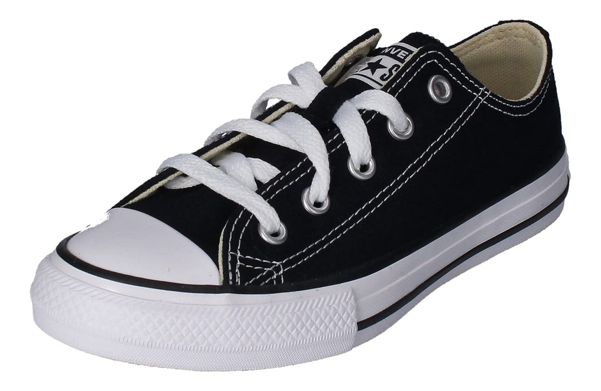 Converse Chuck Taylor All Star Canvas Low Top Sneaker, Black ,3 mens_us/5 womens_us