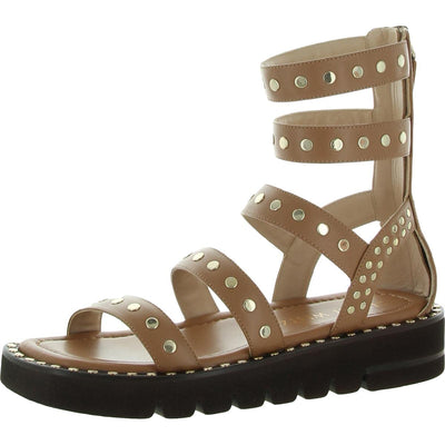 Stuart Weitzman Gala Lift Studs Sandal Tan 5 M