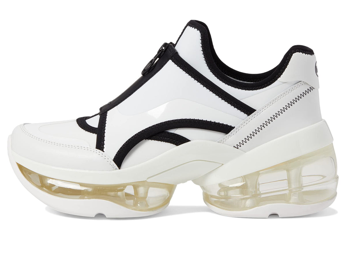 Michael Kors Olympia Zip Front Extreme Optic White 8.5 M