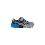 Saucony Flash Alternative Closure 2.0 Sneaker, Grey/Black/Blue, 3.5 Wide US Unisex Big_Kid