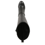 Naturalizer SOUL Womens Triya Block Heel Wide Calf Tall Boot Black Smooth 8.5 W