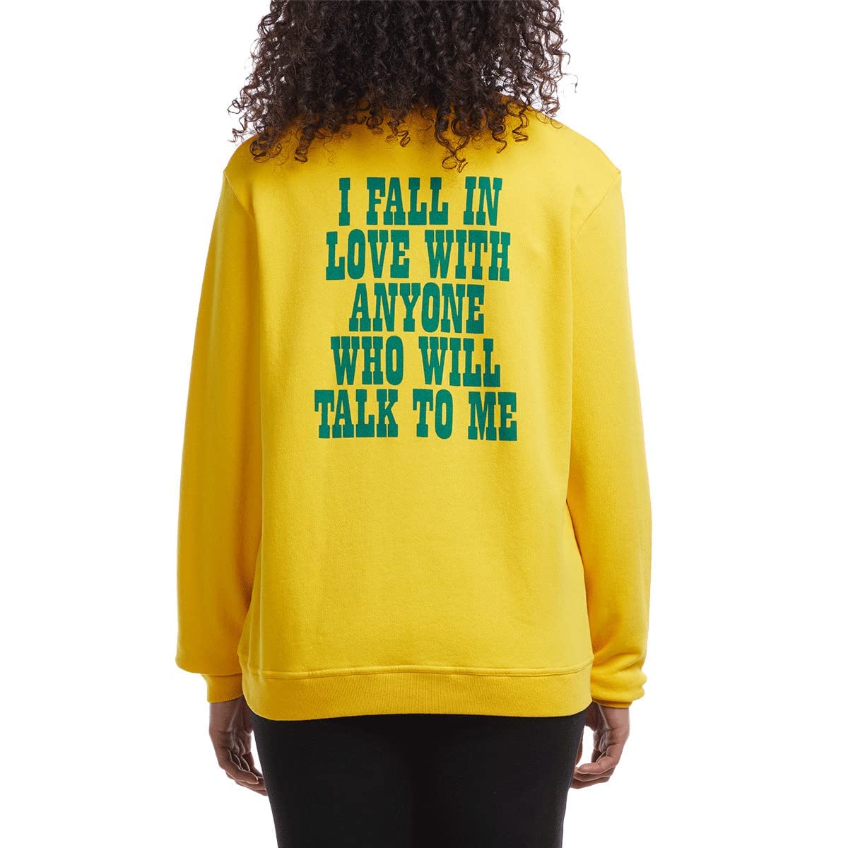 Marc Jacobs Women's x Peanuts I Fall in Love Crew Sweatshirt, Yellow, M