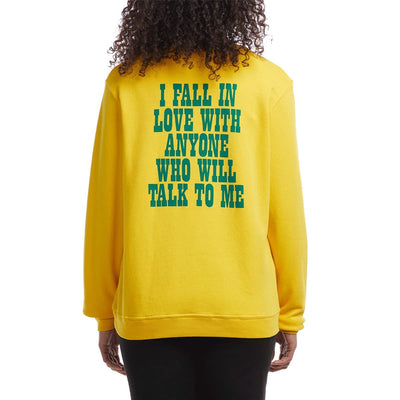 Marc Jacobs Women's x Peanuts I Fall in Love Crew Sweatshirt, Yellow, M