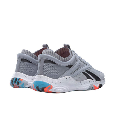 Reebok womens Hiit Cross Trainer, Cold Grey/Orange Flare/Radiant Aqua, 5.5 US