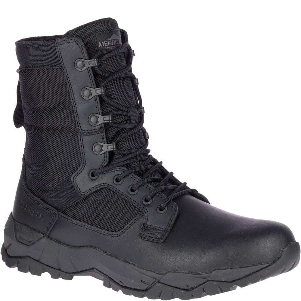 Merrell Mqc Patrol Work Waterproof Unisex Boots, Black, 7, Wide Width