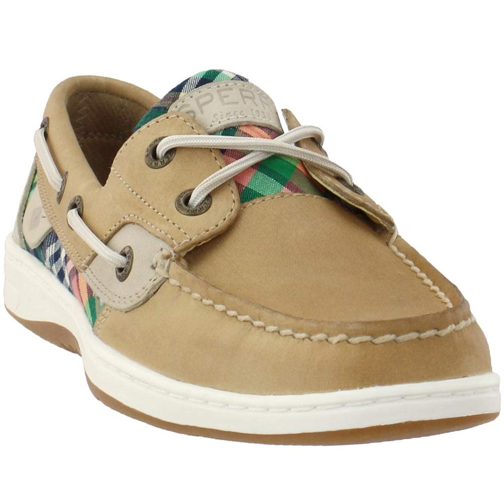 Sperry Bluefish Kick Back Linen/Kick Back Plaid 8.5 M (B)