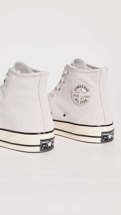 Converse Men's Chuck 70 Suede Sneakers, Pale Putty/Egret/Black, 9 Medium US