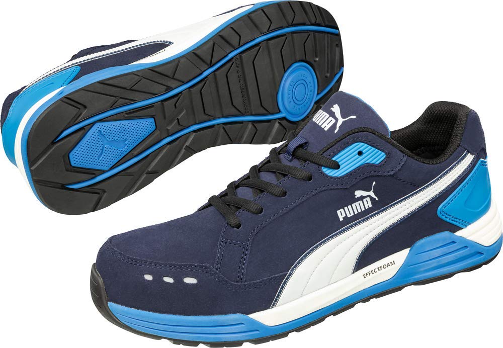 PUMA Safety Men's Airtwist Low EH Work Shoes Composite Toe Slip Resistant Men 11 Blue