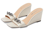 Coach Elsie Leather Wedge Chalk 8 B (M)