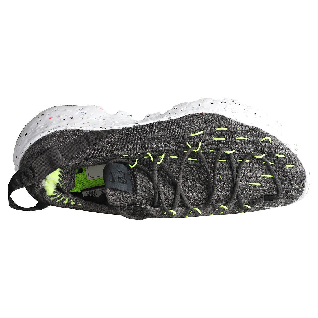 Nike mens Space Hippie 04, Black/Black-volt-white, 12