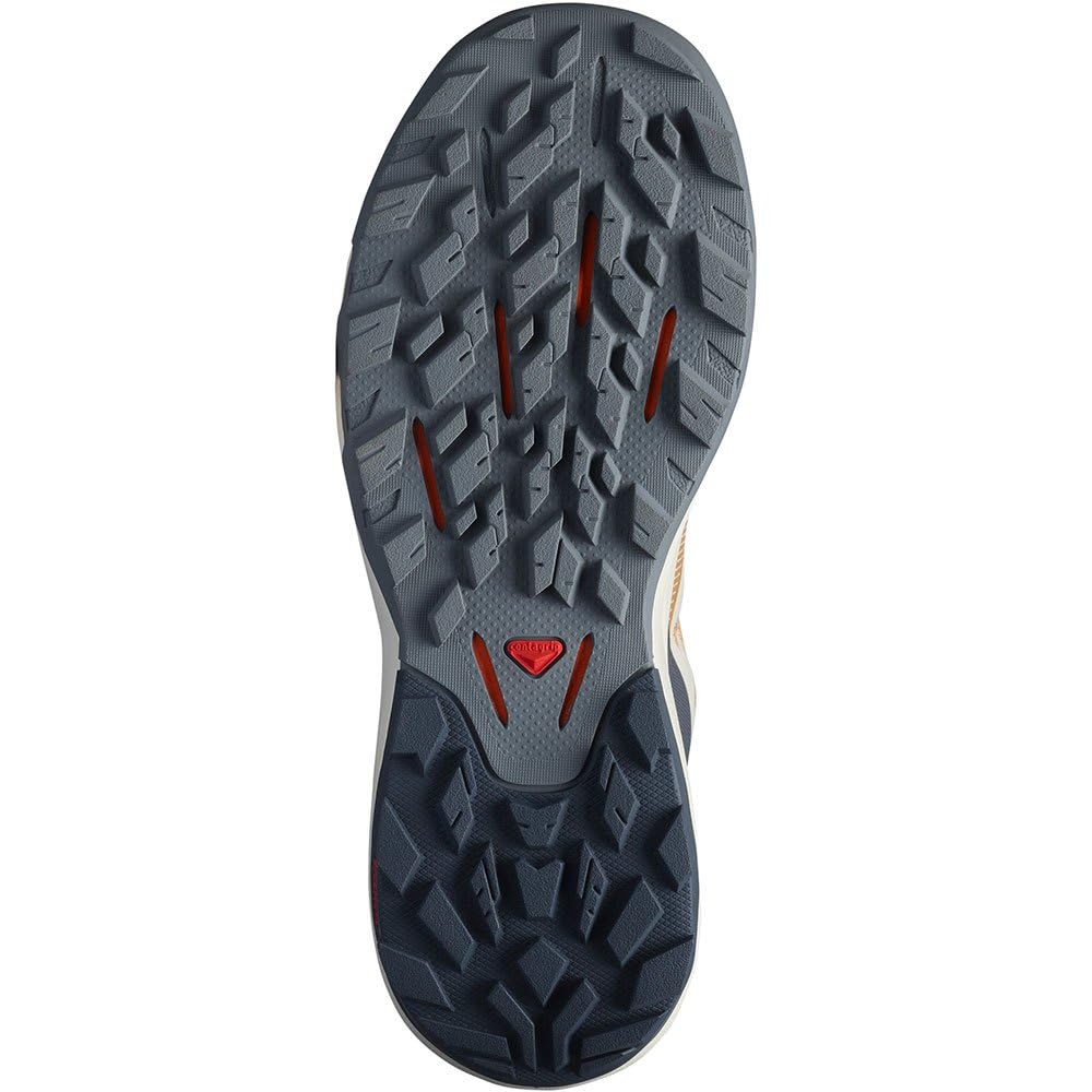 Salomon Women's OUTPULSE Hiking Shoes for Women, Fenugreek/Ebony/Blazing Orange, 11