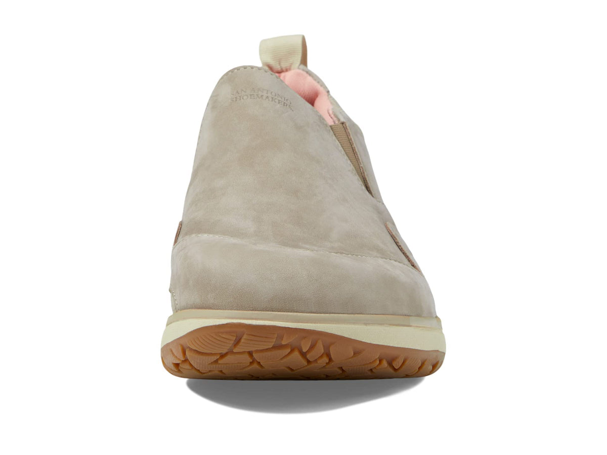 SAS Womens Scramble Taupe Pink 9.5 WW - Double Wide (D)