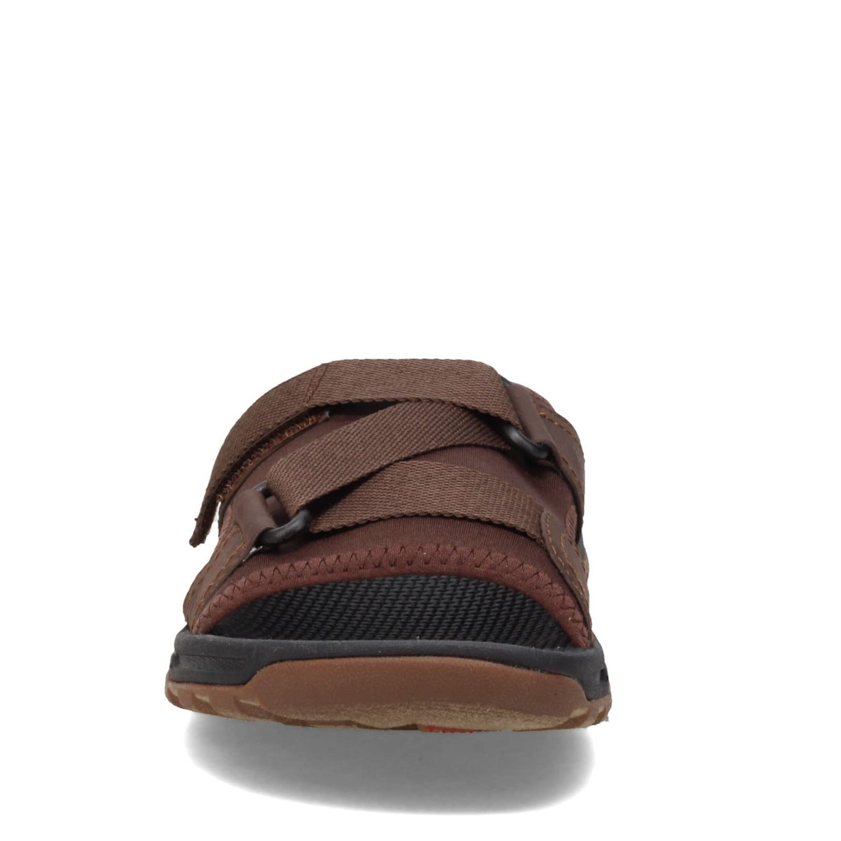 Rockport Men's Trail Technique Velcro Slide Sandal, Brown, 7 Wide