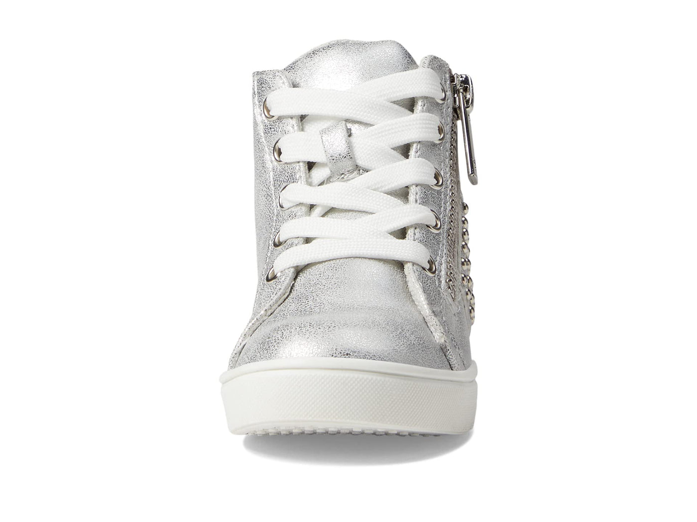 NINA Girl's Ivette (Toddler/Little Kid/Big Kid) Silver Distressed Metallic 4 Big Kid M