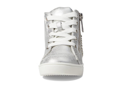 NINA Girl's Ivette (Toddler/Little Kid/Big Kid) Silver Distressed Metallic 4 Big Kid M