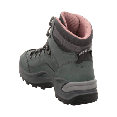 Lowa Womens Renegade GTX Mid Ws Nubuck Graphite Rose Boots 7.5 US
