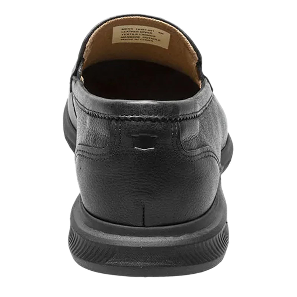 Florsheim Hamptons Moc Toe Venetian Loafer Black Smooth 14 M (D)