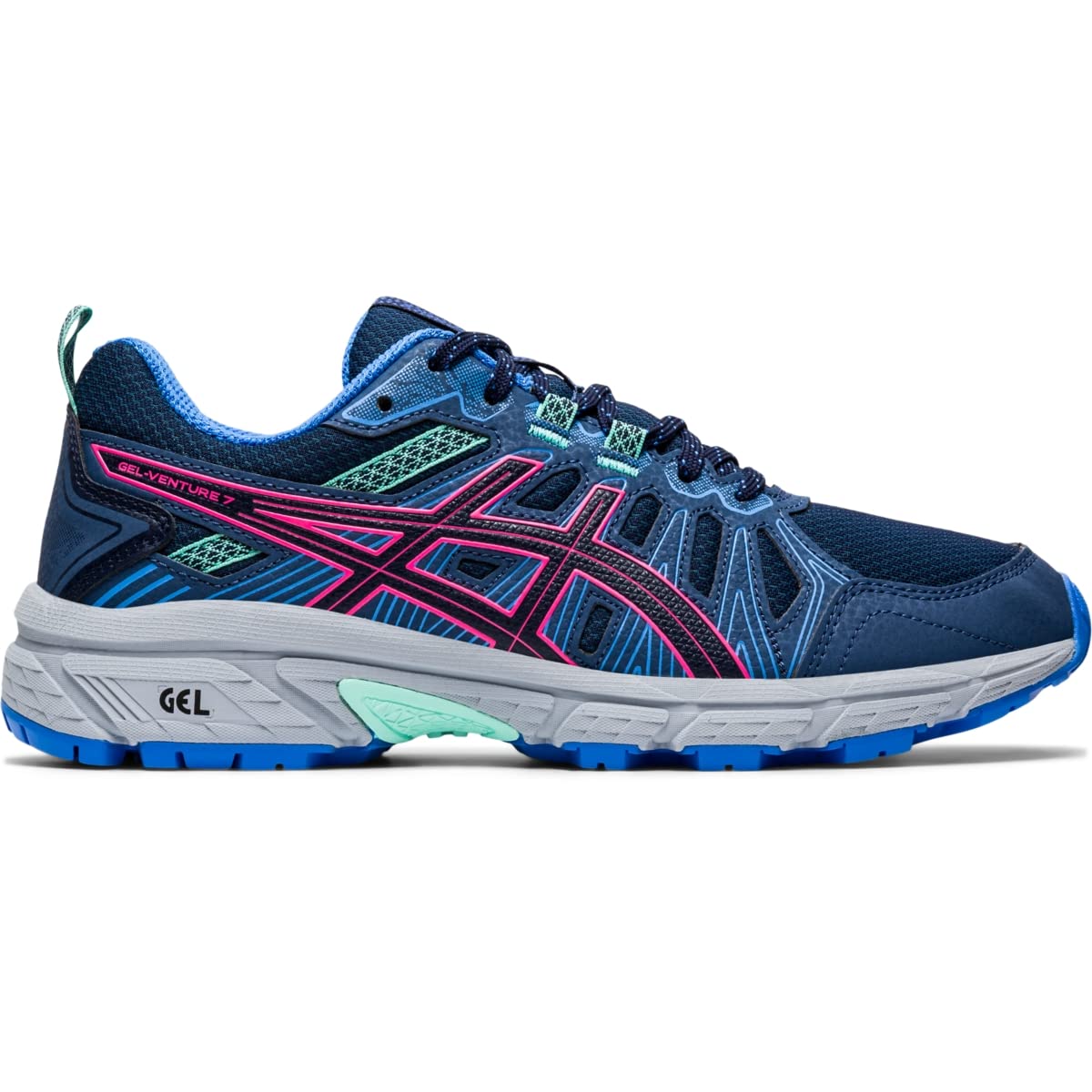 ASICS Gel-Venture® 7 Peacoat/Hot Pink 11.5 B (M)