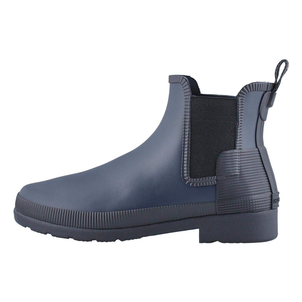 Hunter Boot Women's Original Refined Texture Chelsea Rain Boot Navy 10 Medium US