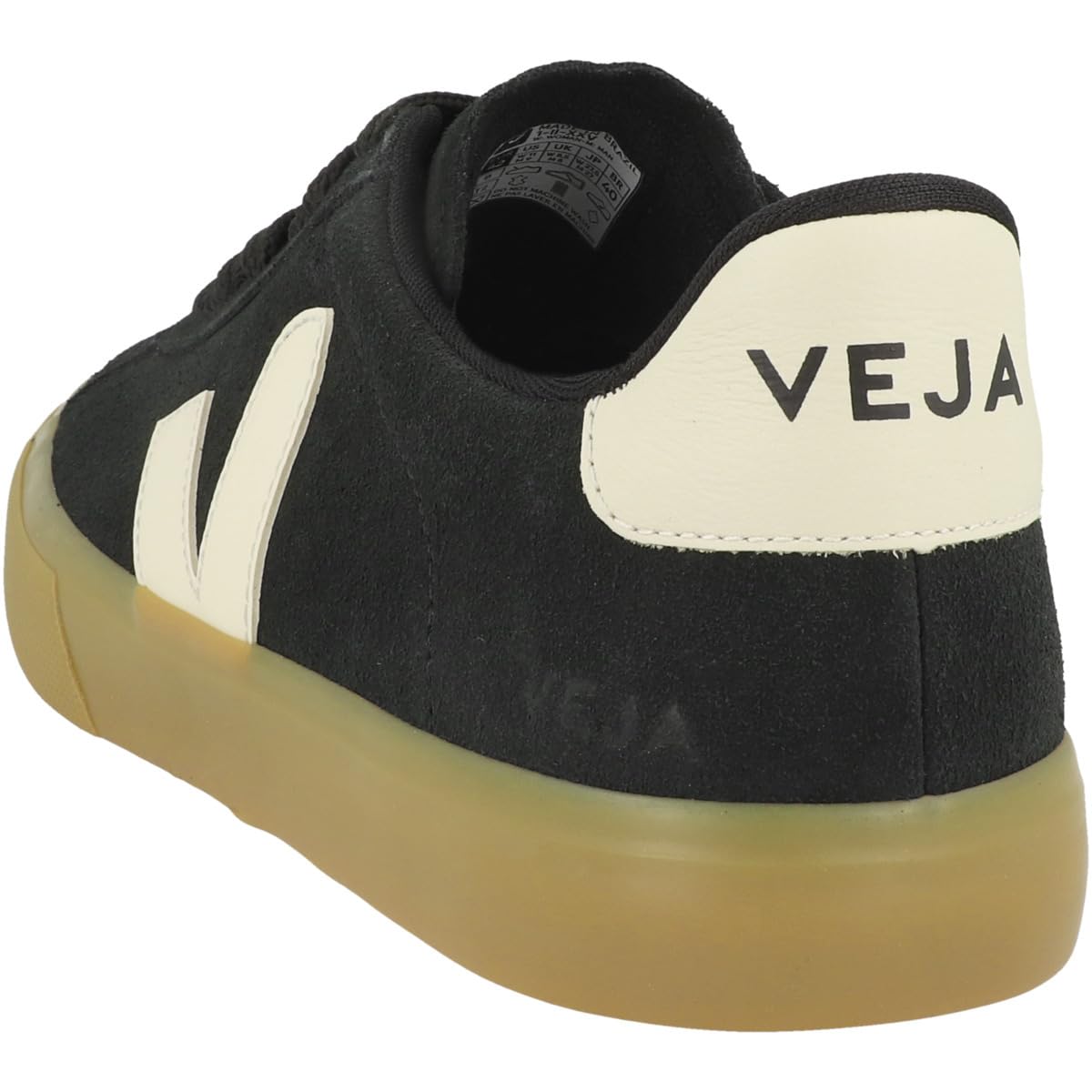 VEJA Men's Campo Bold Sneaker, Black/Pierre, 6
