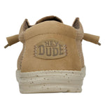 HEYDUDE Boy's Wally Youth Sport Mesh Tan Size 4 | Boy's Shoes | Boy's Slip-on Loafers | Comfortable & Light-Weight