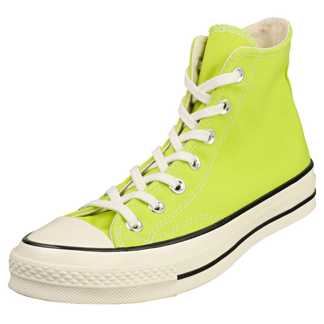 Converse Unisex Chuck Taylor 70 High Top Sneakers (Lime Twist/Egret/Black, 5)