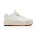 PUMA Women's Karmen Rebelle 8.5 Warm White-puma Team Gold