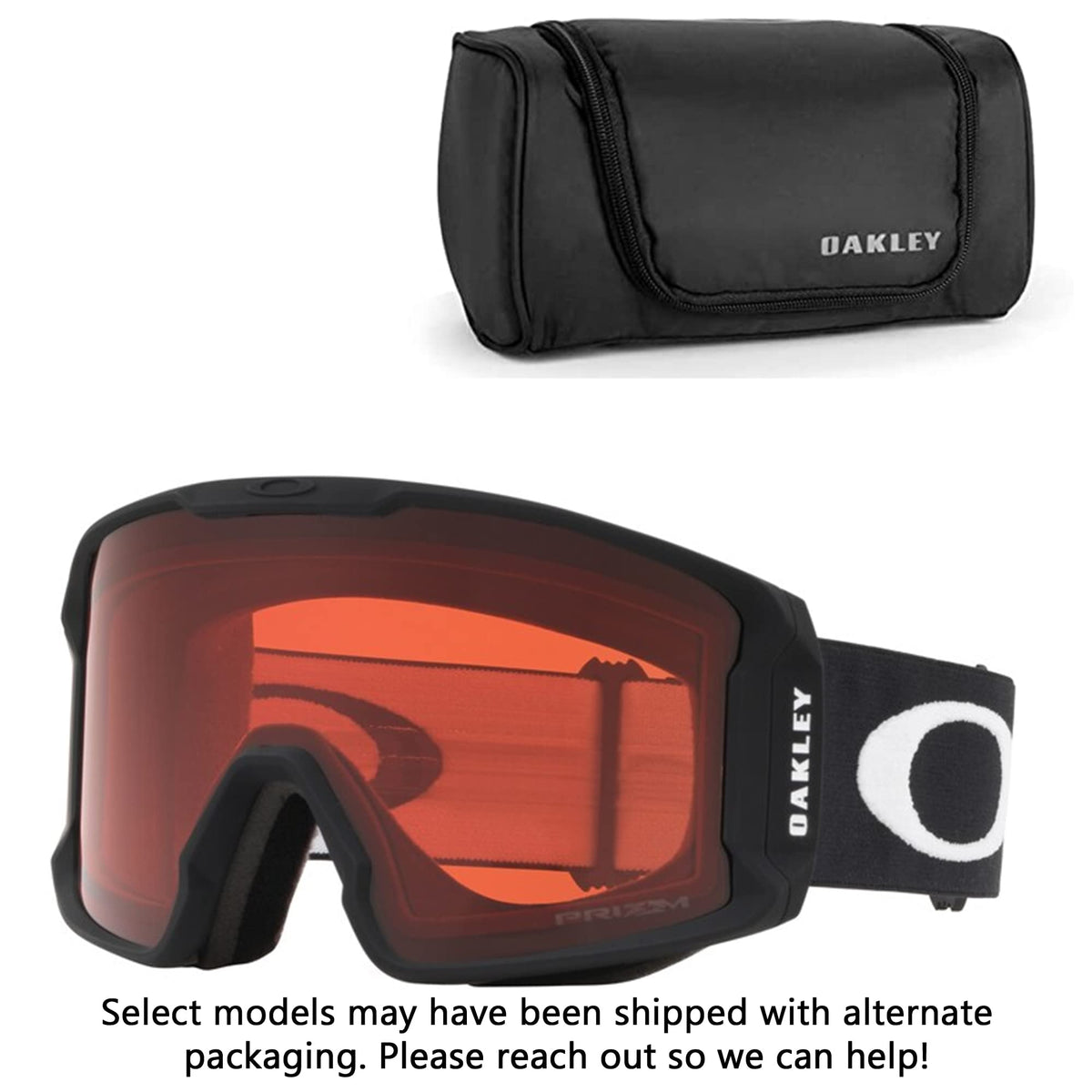 Oakley Line Miner L OO7070 Black w/Prizm Snow Rose Ski Goggles For Men For Women + BUNDLE with Designer iWear Eyewear Kit