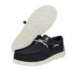 Hey Dude Boy's Wally Americana Navy White Size 10 | Toddler's Shoes | Toddler Slip-on Loafers | Comfortable & Light-Weight