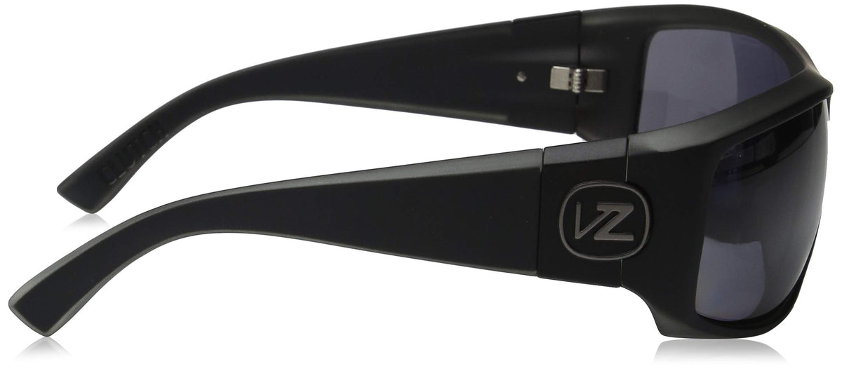 VonZipper Mens Clutch Everyday Sunglasses - Black Satin/Polar Vintage Grey