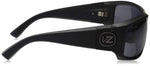 VonZipper Mens Clutch Everyday Sunglasses - Black Satin/Polar Vintage Grey