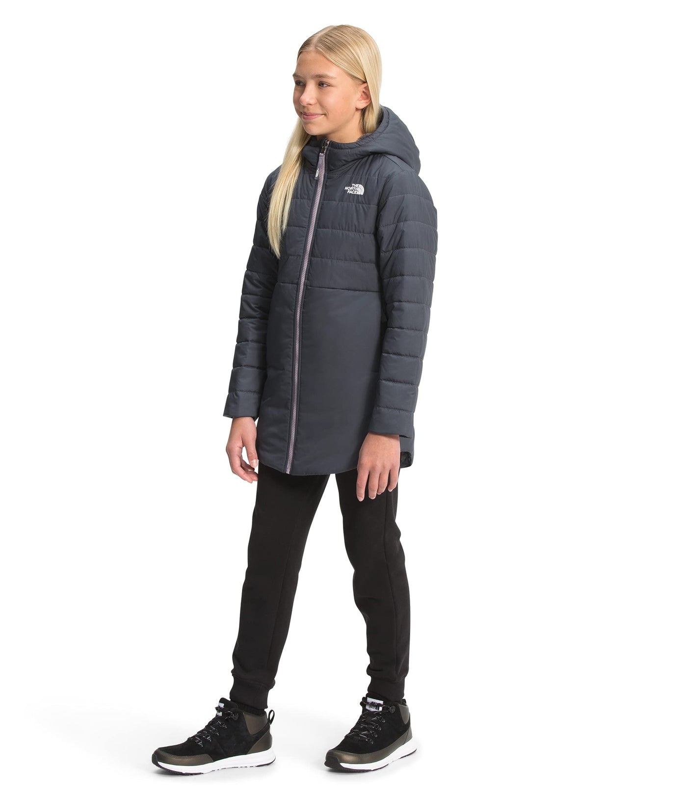 THE NORTH FACE Reversible Mossbud Swirl Parka - Girls' Vanadis Grey, XXS