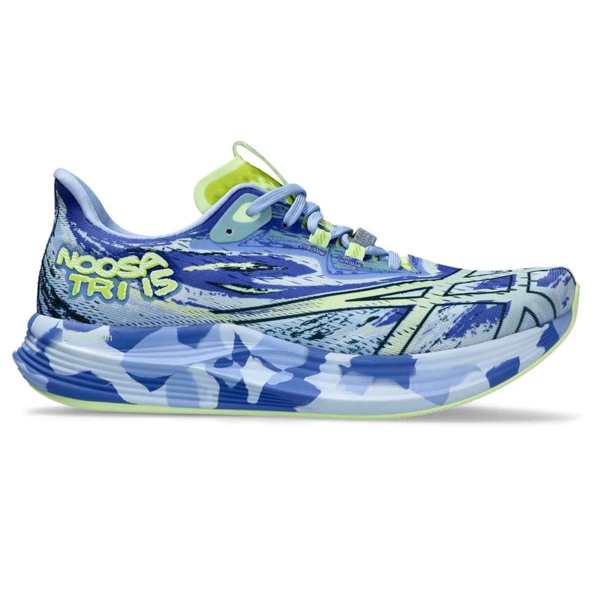 ASICS Women's Noosa TRI 15 Running Shoes, 5, Sapphire/Illuminate Yellow