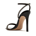 SCHUTZ Womens Altina Glam Buckle Leather Heels Black 6 Medium (B,M)