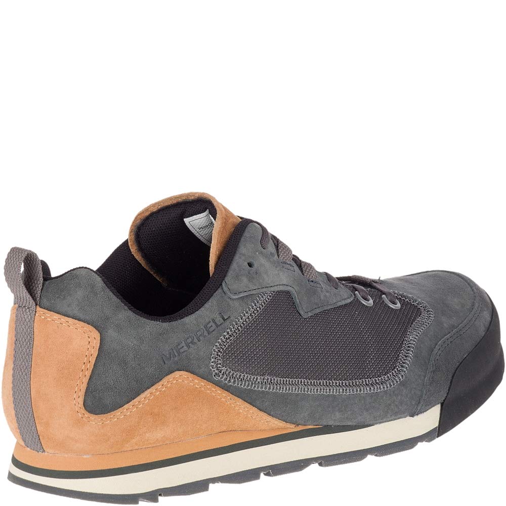 Merrell mens Burnt Rock Travel Suede Hiking Shoe, Granite, 9 US