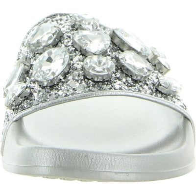 Michael Kors Gilmore Slide Silver 10 M