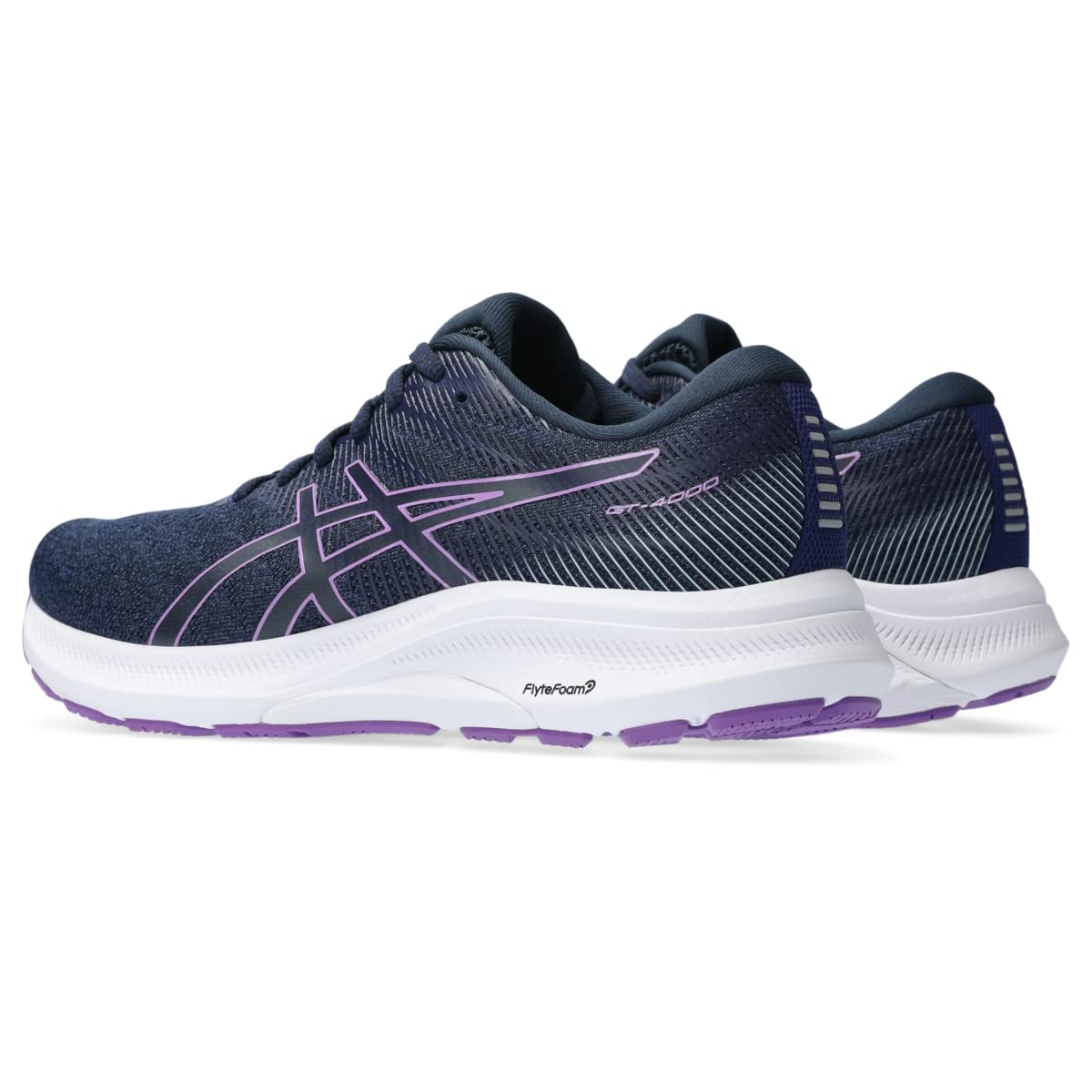 ASICS Women's GT-4000 3 Running Shoes, 8, French Blue/Cyber Grape
