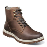 Florsheim Lookout Plain Toe Lace Up Boot Mens Boot E US BrownWhite