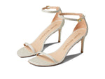 Stuart Weitzman Womens Nudistcurve 75 Sandal Platino 10.5 B