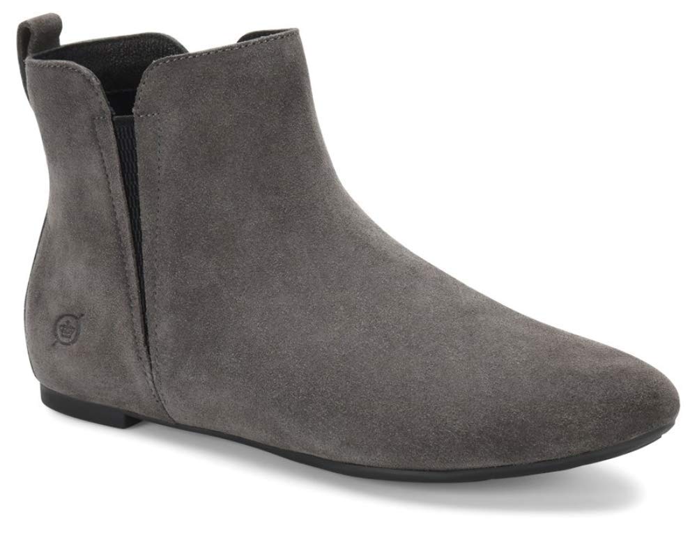 BORN Womens Remo Grey Suede Ankle Boots Size 8.5