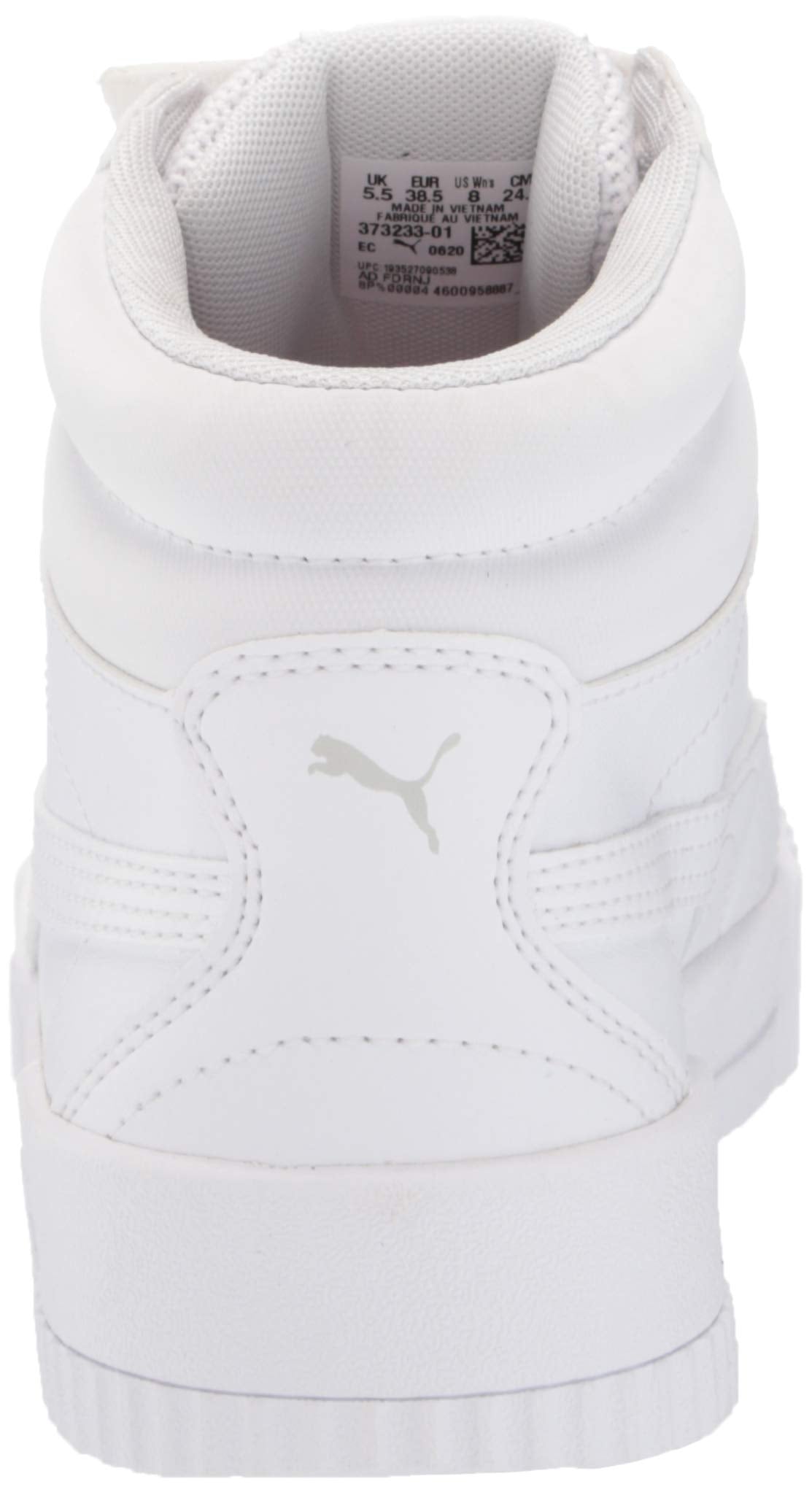 PUMA Women's Carina Mid Sneaker 6 White