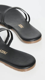 TKEES Women's Leah Sandals, Black, 10 Medium US