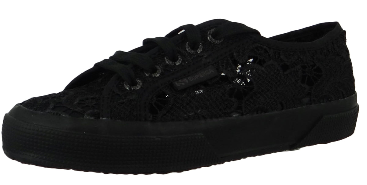 Superga 2750 Macrame Total Black EU 36 (US Women's 6) Medium