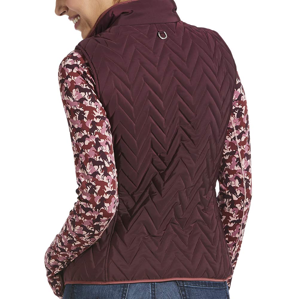 Ariat 10032704MEDR Women's Ashley Insulated Vest Winetasting MEDR